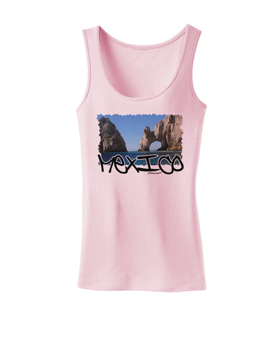 Mexico - Islands Cut-out Womens Tank Top-Womens Tank Tops-TooLoud-SoftPink-X-Small-Davson Sales