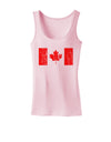 Distressed Canadian Flag Maple Leaf Womens Tank Top-Womens Tank Tops-TooLoud-SoftPink-X-Small-Davson Sales