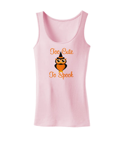 Owl Too Cute Orange Womens Tank Top-Womens Tank Tops-TooLoud-SoftPink-X-Small-Davson Sales