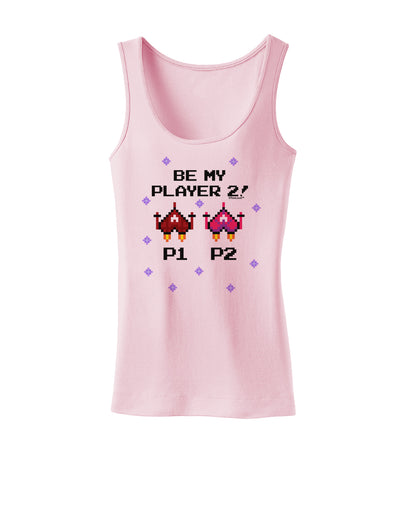 Be My Player 2 Womens Petite Tank Top-TooLoud-SoftPink-X-Small-Davson Sales