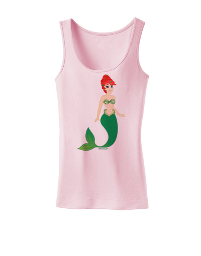 Mermaid Design - Green Womens Tank Top-Womens Tank Tops-TooLoud-SoftPink-X-Small-Davson Sales