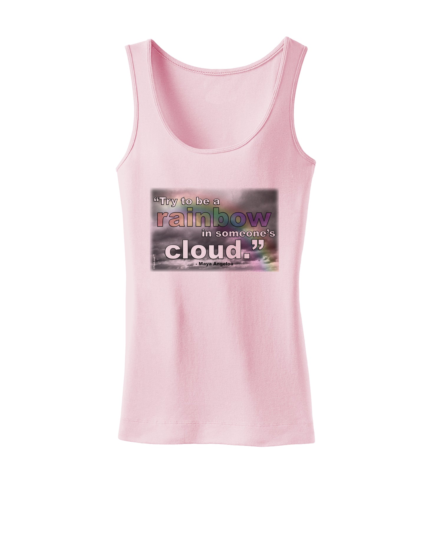 Rainbow in Cloud M Angelou Womens Petite Tank Top by TooLoud-TooLoud-SoftPink-X-Small-Davson Sales