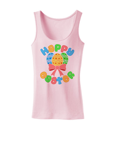 Happy Easter Easter Eggs Womens Tank Top by TooLoud-Womens Tank Tops-TooLoud-SoftPink-X-Small-Davson Sales