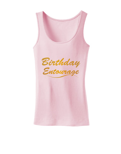 Birthday Entourage Text Womens Petite Tank Top by TooLoud-TooLoud-SoftPink-X-Small-Davson Sales