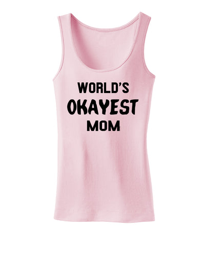 World's Okayest Mom Womens Tank Top-Womens Tank Tops-TooLoud-SoftPink-X-Small-Davson Sales