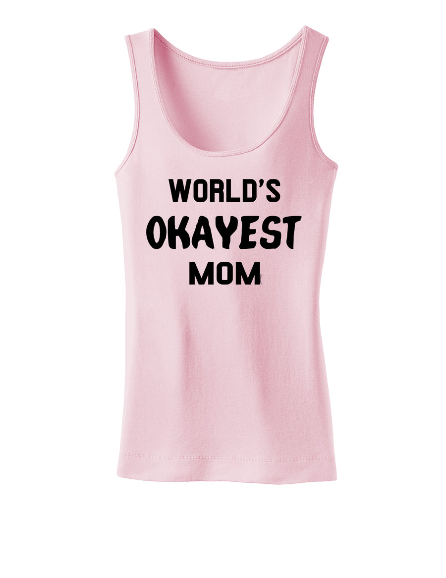 World's Okayest Mom Womens Tank Top-Womens Tank Tops-TooLoud-White-X-Small-Davson Sales