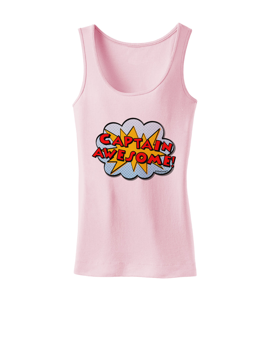 Captain Awesome - Superhero Style Womens Tank Top by TooLoud-Womens Tank Tops-TooLoud-White-X-Small-Davson Sales