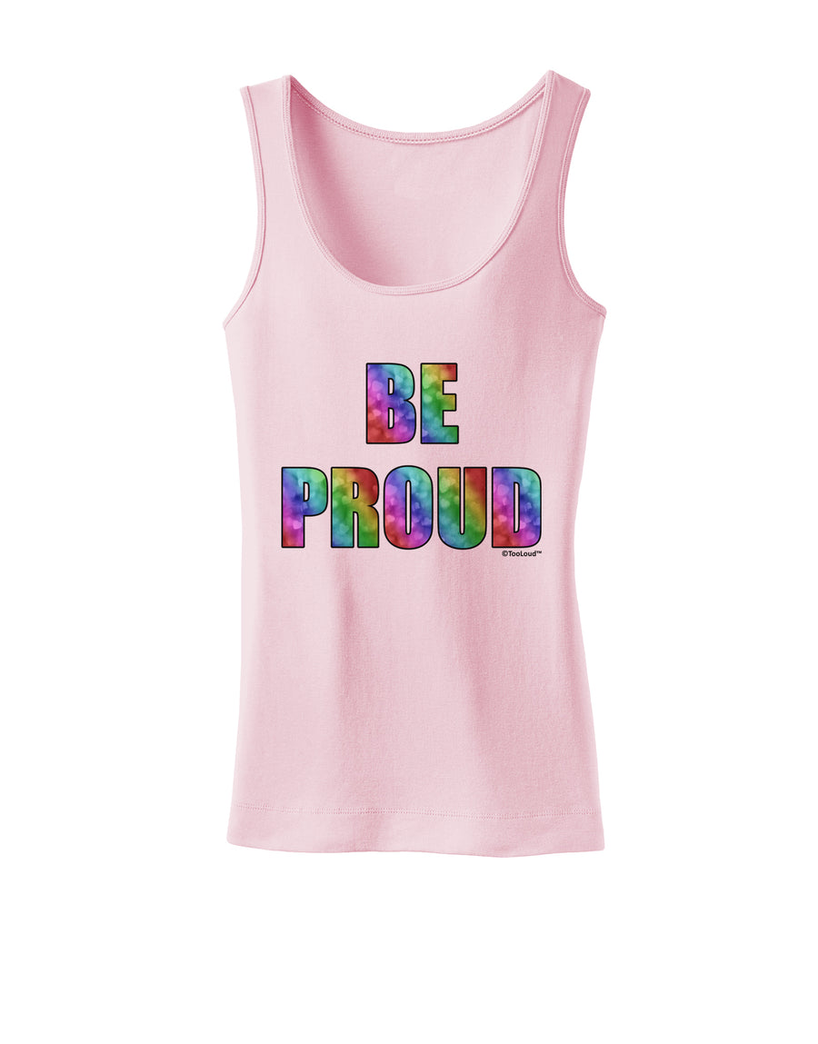 Be Proud Gay Pride - Rainbow Hearts Womens Tank Top by TooLoud-Womens Tank Tops-TooLoud-White-X-Small-Davson Sales