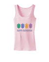 Happy Hanukkah Dreidels Womens Tank Top-Womens Tank Tops-TooLoud-SoftPink-X-Small-Davson Sales