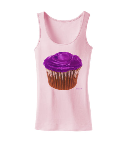 Giant Bright Purple Cupcake Womens Tank Top by TooLoud-Womens Tank Tops-TooLoud-SoftPink-X-Small-Davson Sales