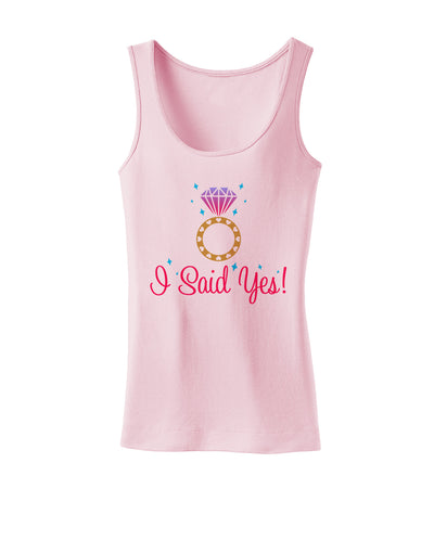 I Said Yes - Diamond Ring - Color Womens Tank Top-Womens Tank Tops-TooLoud-SoftPink-X-Small-Davson Sales