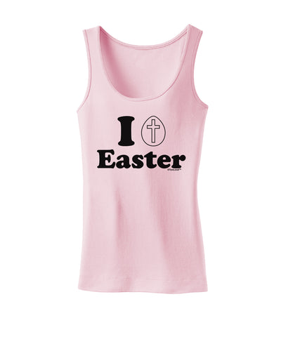 I Egg Cross Easter Design Womens Tank Top by TooLoud-Womens Tank Tops-TooLoud-SoftPink-X-Small-Davson Sales