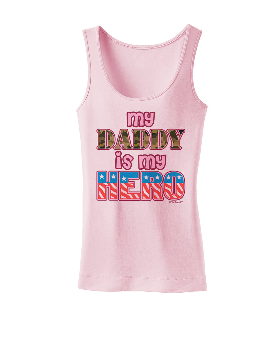 My Daddy is My Hero - Armed Forces - Pink Womens Tank Top by TooLoud-Womens Tank Tops-TooLoud-White-X-Small-Davson Sales