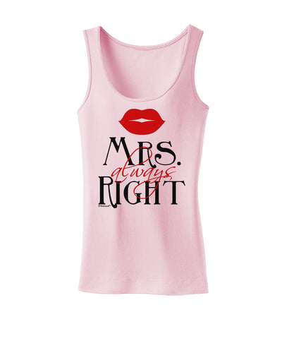 - Mrs Always Right Womens Tank Top-Womens Tank Tops-TooLoud-SoftPink-X-Small-Davson Sales