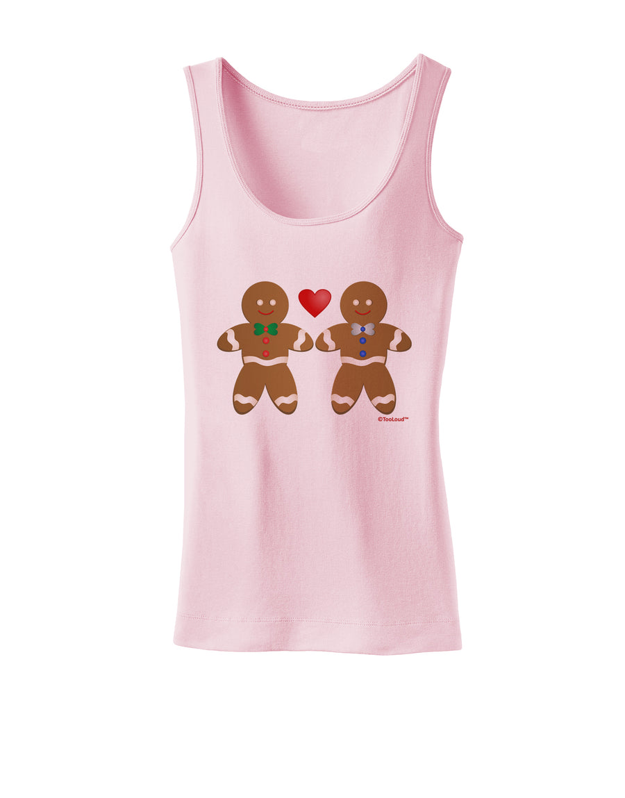 Gingerbread Man Couple Womens Tank Top by TooLoud-Womens Tank Tops-TooLoud-White-X-Small-Davson Sales