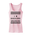 I Heart Christmas Ugly Christmas Sweater Womens Tank Top-Womens Tank Tops-TooLoud-SoftPink-X-Small-Davson Sales