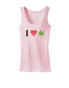 I Heart Marijuana Leaf Womens Tank Top-Womens Tank Tops-TooLoud-SoftPink-X-Small-Davson Sales