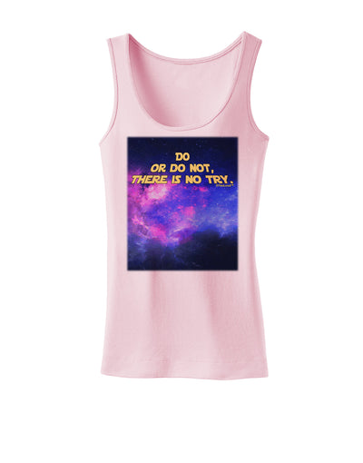 Do or Do Not Womens Petite Tank Top-TooLoud-SoftPink-X-Small-Davson Sales