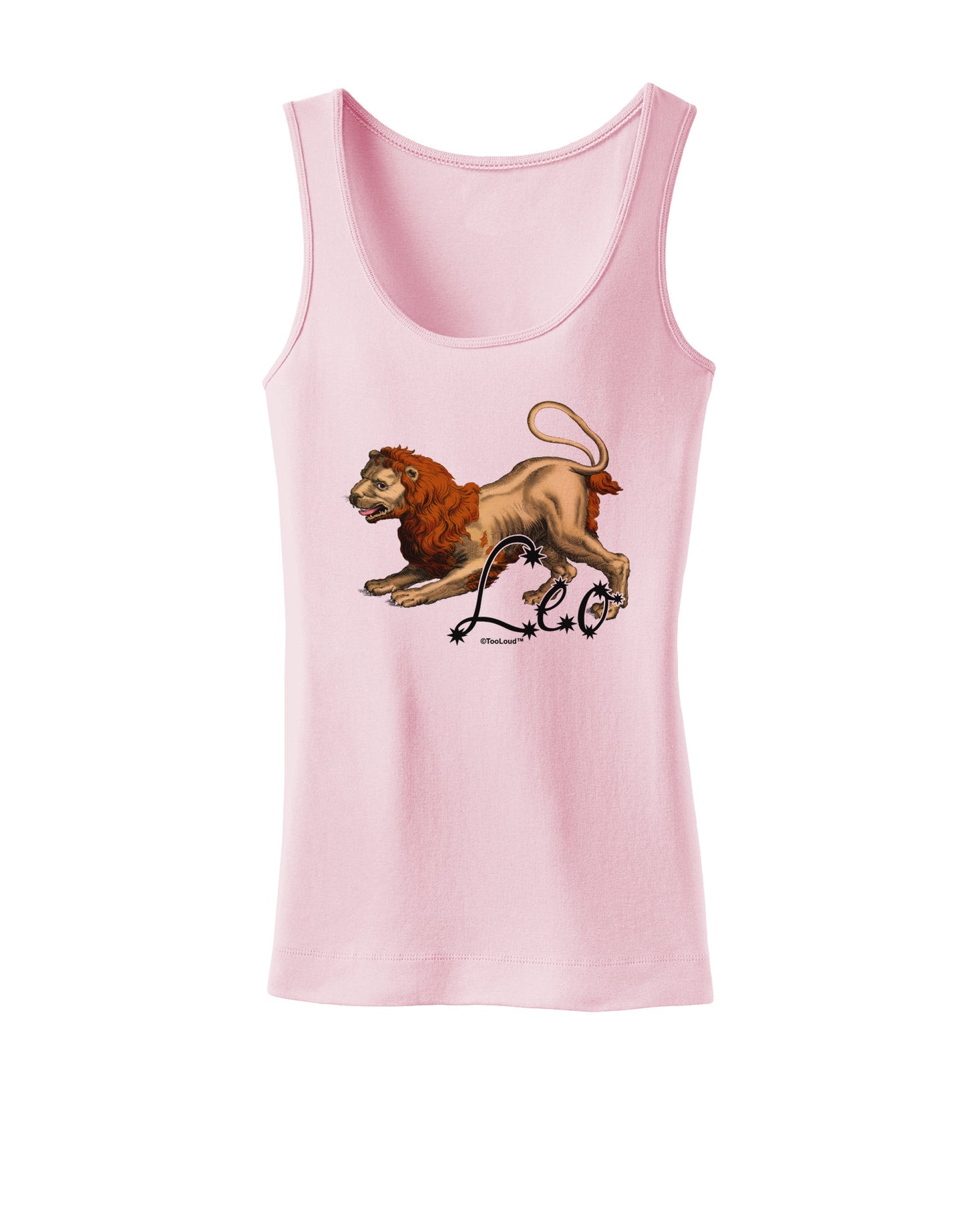 Leo Color Illustration Womens Tank Top-Womens Tank Tops-TooLoud-SoftPink-X-Small-Davson Sales