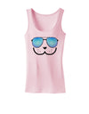 Kyu-T Face - Dewy Cool Sunglasses Womens Tank Top-Womens Tank Tops-TooLoud-SoftPink-X-Small-Davson Sales