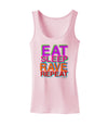 Eat Sleep Rave Repeat Color Womens Tank Top by TooLoud-Womens Tank Tops-TooLoud-SoftPink-X-Small-Davson Sales