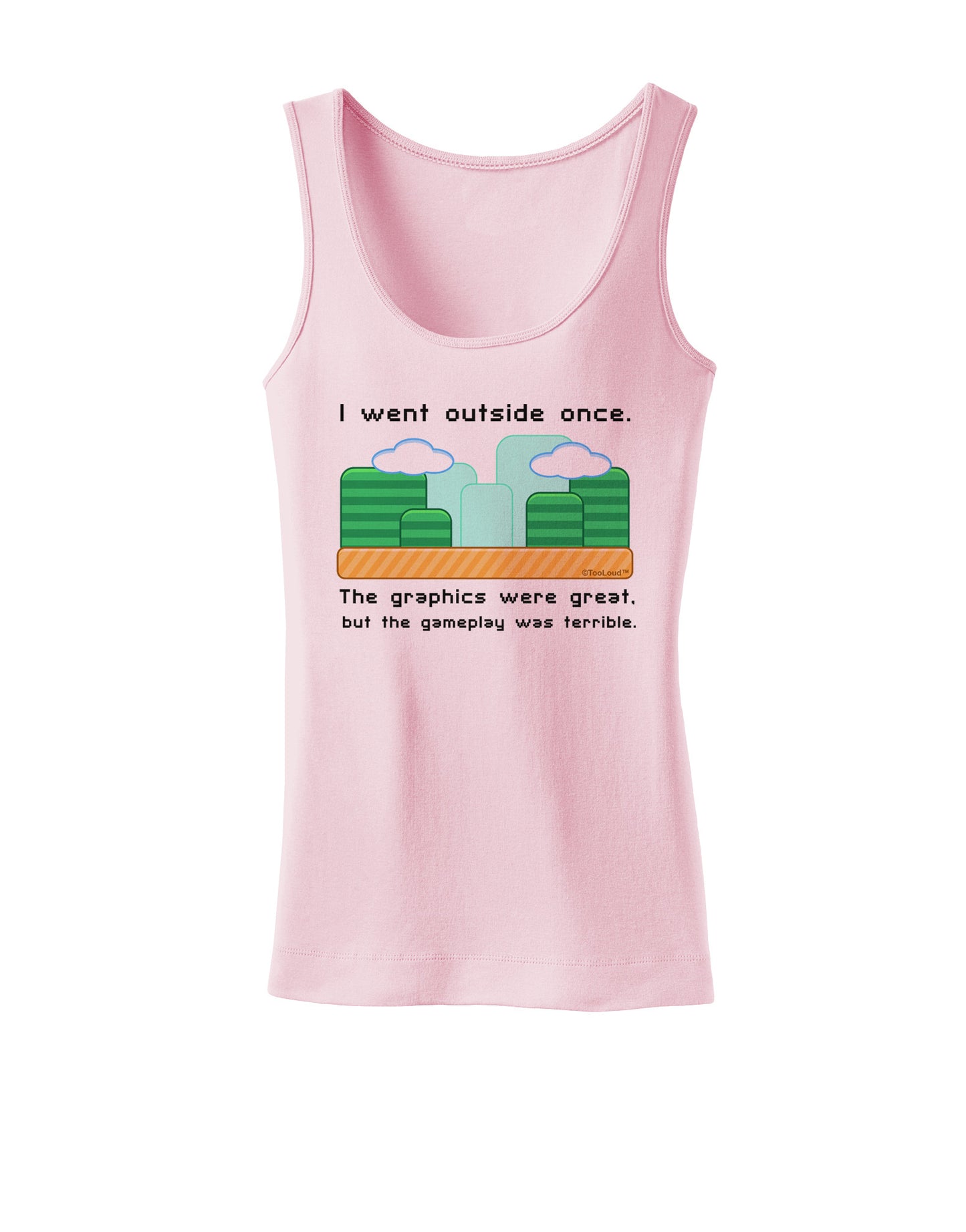 The Gameplay Was Terrible Womens Petite Tank Top-TooLoud-SoftPink-X-Small-Davson Sales