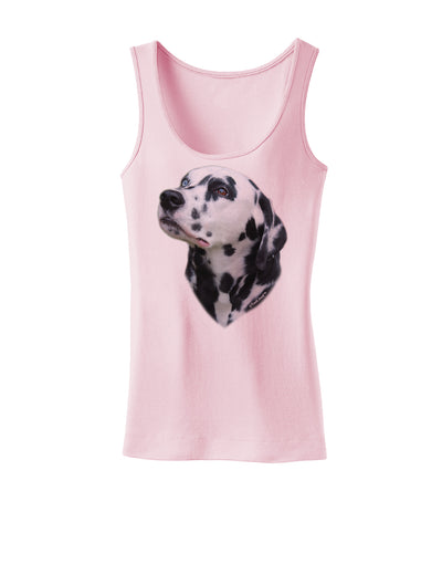 Dalmatian Portrait Womens Tank Top by TooLoud-Womens Tank Tops-TooLoud-SoftPink-X-Small-Davson Sales