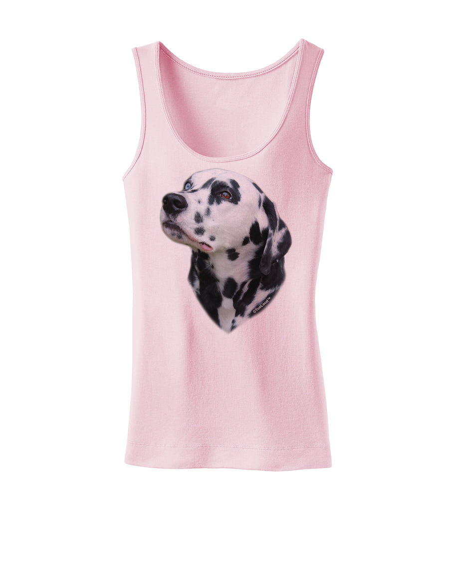 Dalmatian Portrait Womens Tank Top by TooLoud-Womens Tank Tops-TooLoud-White-X-Small-Davson Sales