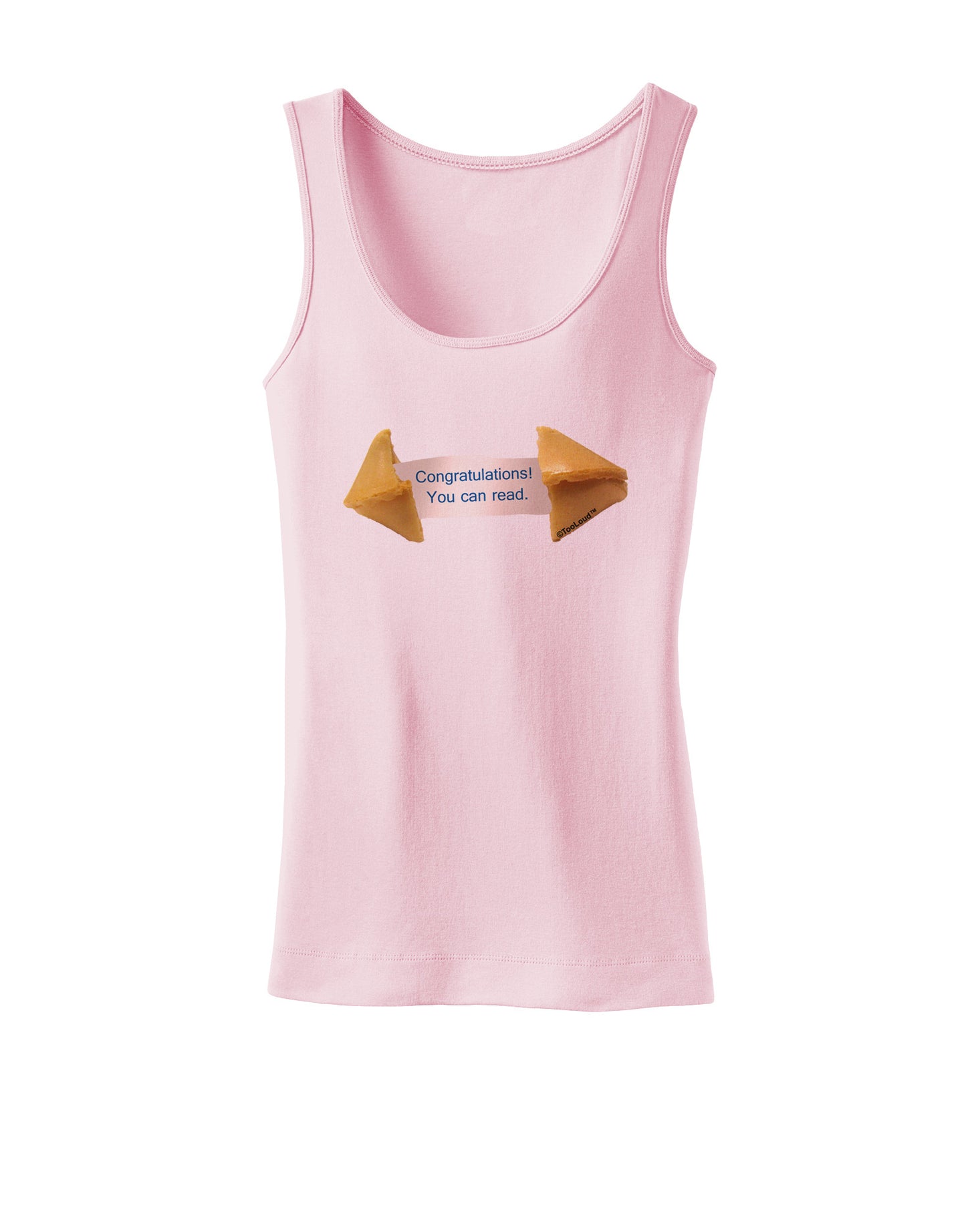 Sarcastic Fortune Cookie Womens Petite Tank Top-TooLoud-SoftPink-X-Small-Davson Sales