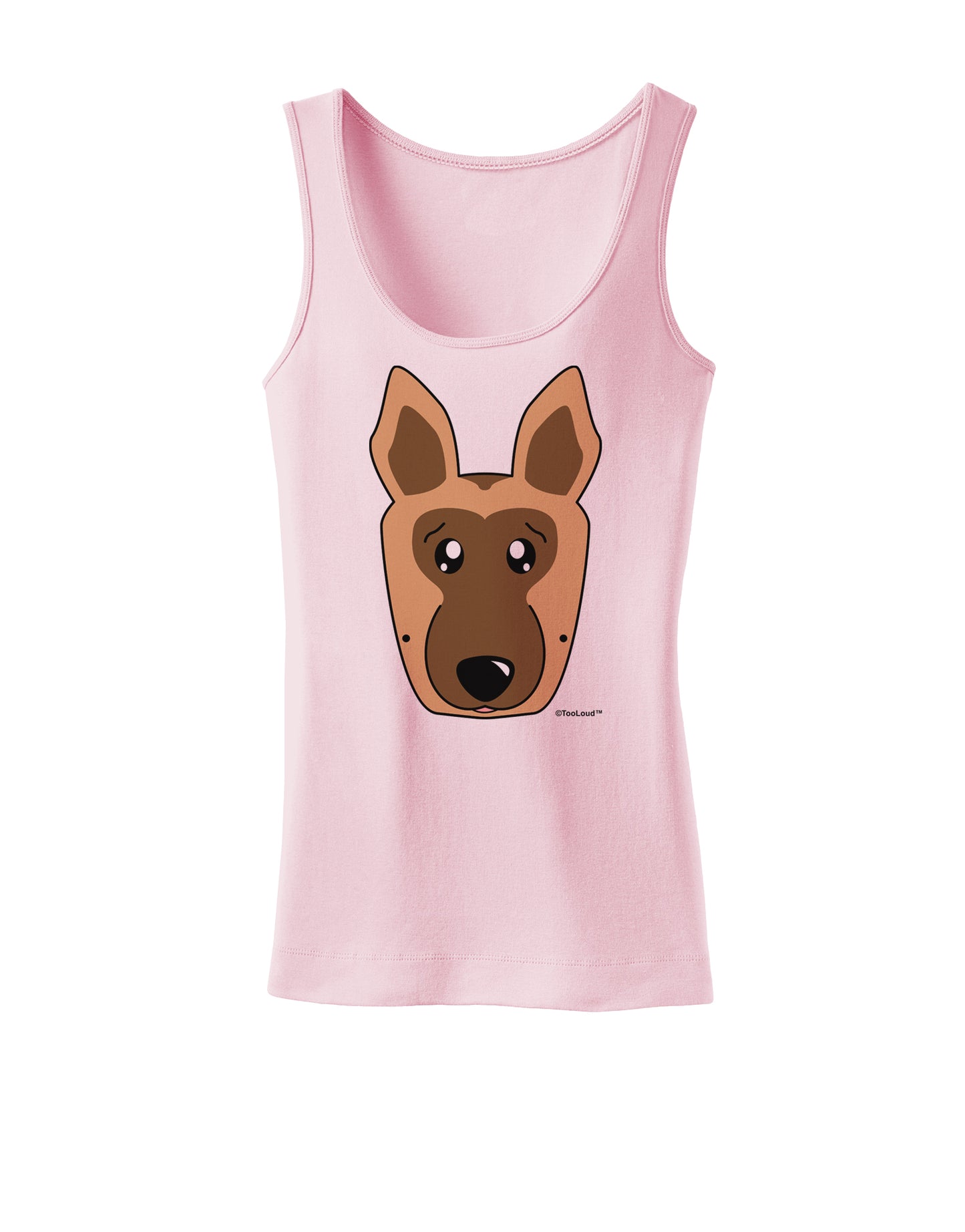 Cute German Shepherd Dog Womens Tank Top by TooLoud-Womens Tank Tops-TooLoud-SoftPink-X-Small-Davson Sales