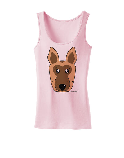 Cute German Shepherd Dog Womens Tank Top by TooLoud-Womens Tank Tops-TooLoud-SoftPink-X-Small-Davson Sales