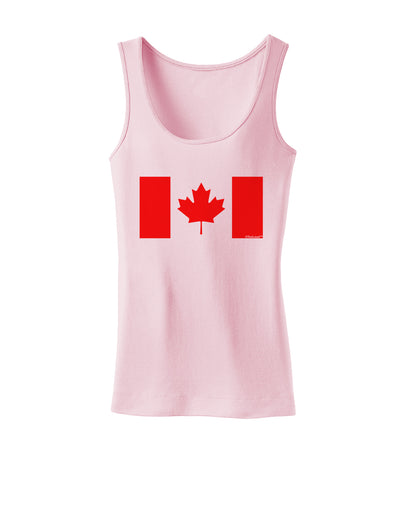 Canadian Flag Maple Leaf Colors Womens Tank Top-Womens Tank Tops-TooLoud-SoftPink-X-Small-Davson Sales