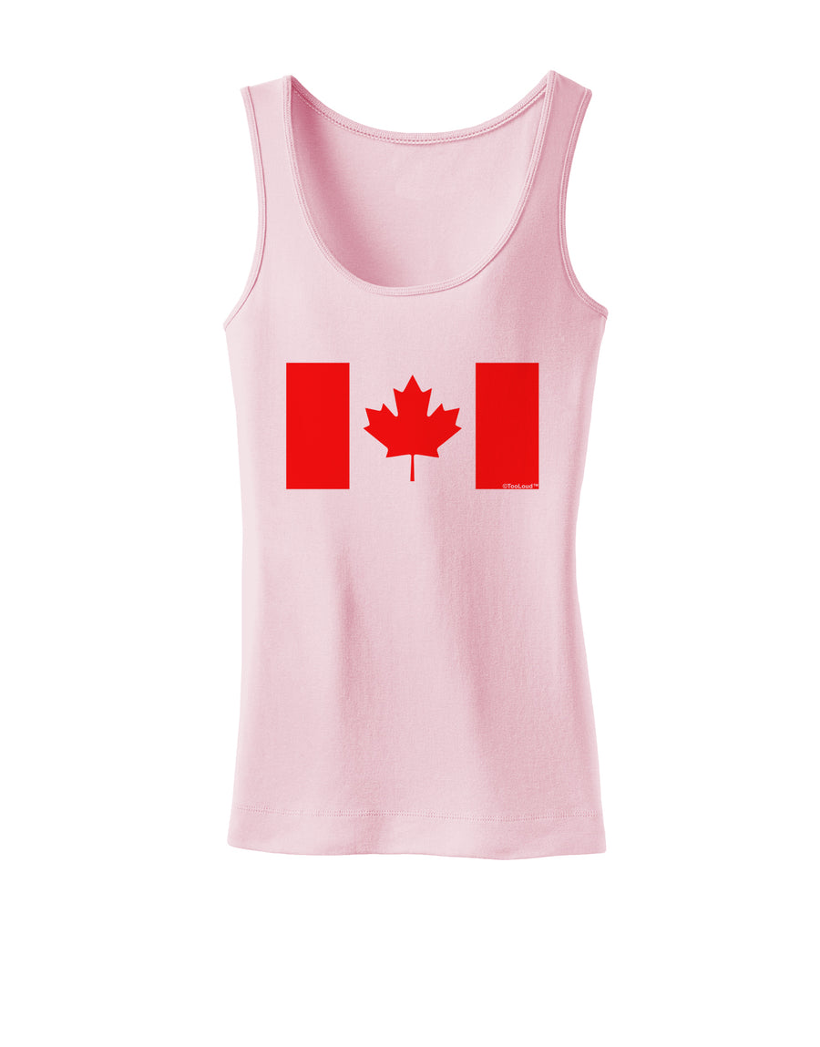 Canadian Flag Maple Leaf Colors Womens Tank Top-Womens Tank Tops-TooLoud-White-X-Small-Davson Sales