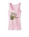 Don't Worry Be Hoppy Womens Petite Tank Top-Womens Tank Tops-TooLoud-SoftPink-X-Small-Davson Sales