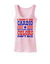 I Don't Do Cardio Because These Colors Don't Run Womens Tank Top-Womens Tank Tops-TooLoud-SoftPink-X-Small-Davson Sales