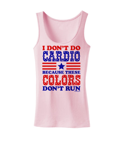 I Don't Do Cardio Because These Colors Don't Run Womens Tank Top-Womens Tank Tops-TooLoud-SoftPink-X-Small-Davson Sales