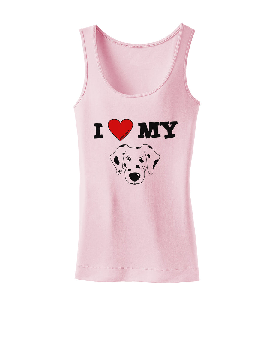 I Heart My - Cute Dalmatian Dog Womens Tank Top by TooLoud-Womens Tank Tops-TooLoud-White-X-Small-Davson Sales