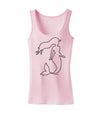 Mermaid Outline Womens Tank Top-Womens Tank Tops-TooLoud-SoftPink-X-Small-Davson Sales