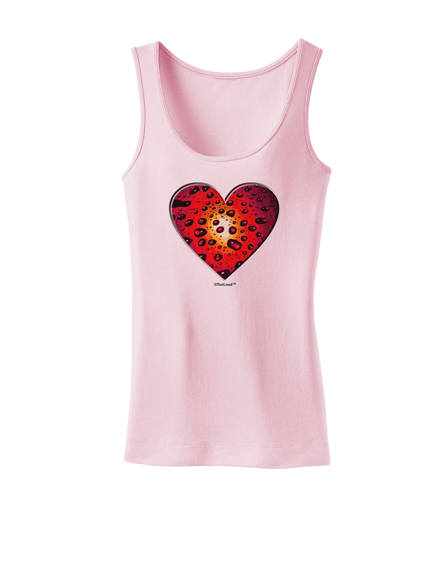 Water Droplet Heart Red Womens Tank Top by TooLoud-Womens Tank Tops-TooLoud-White-X-Small-Davson Sales