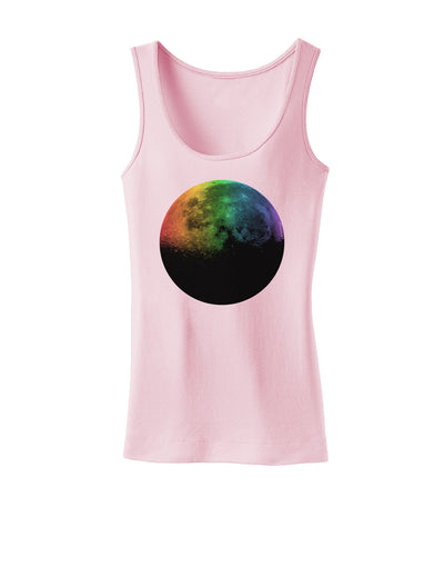 Rainbow Moon Womens Tank Top-Womens Tank Tops-TooLoud-SoftPink-X-Small-Davson Sales