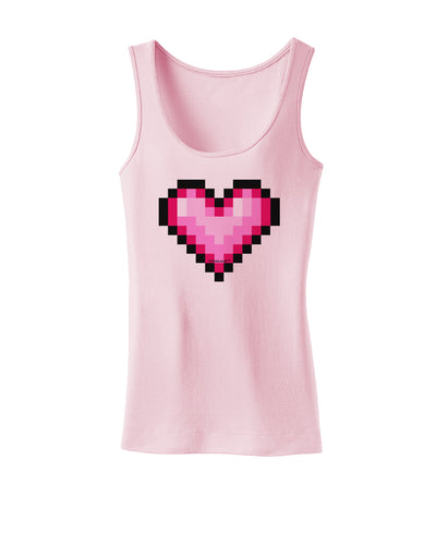 Pixel Heart Design B - Valentine's Day Womens Tank Top by TooLoud-Womens Tank Tops-TooLoud-SoftPink-X-Small-Davson Sales