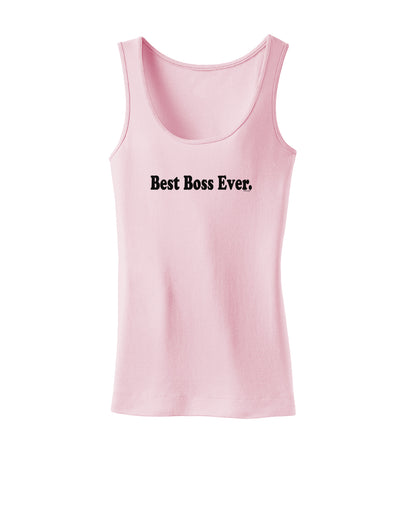 Best Boss Ever Text - Boss Day Womens Tank Top-Womens Tank Tops-TooLoud-SoftPink-X-Small-Davson Sales