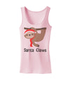 Cute Christmas Sloth - Santa Claws Womens Tank Top by TooLoud-Womens Tank Tops-TooLoud-SoftPink-X-Small-Davson Sales