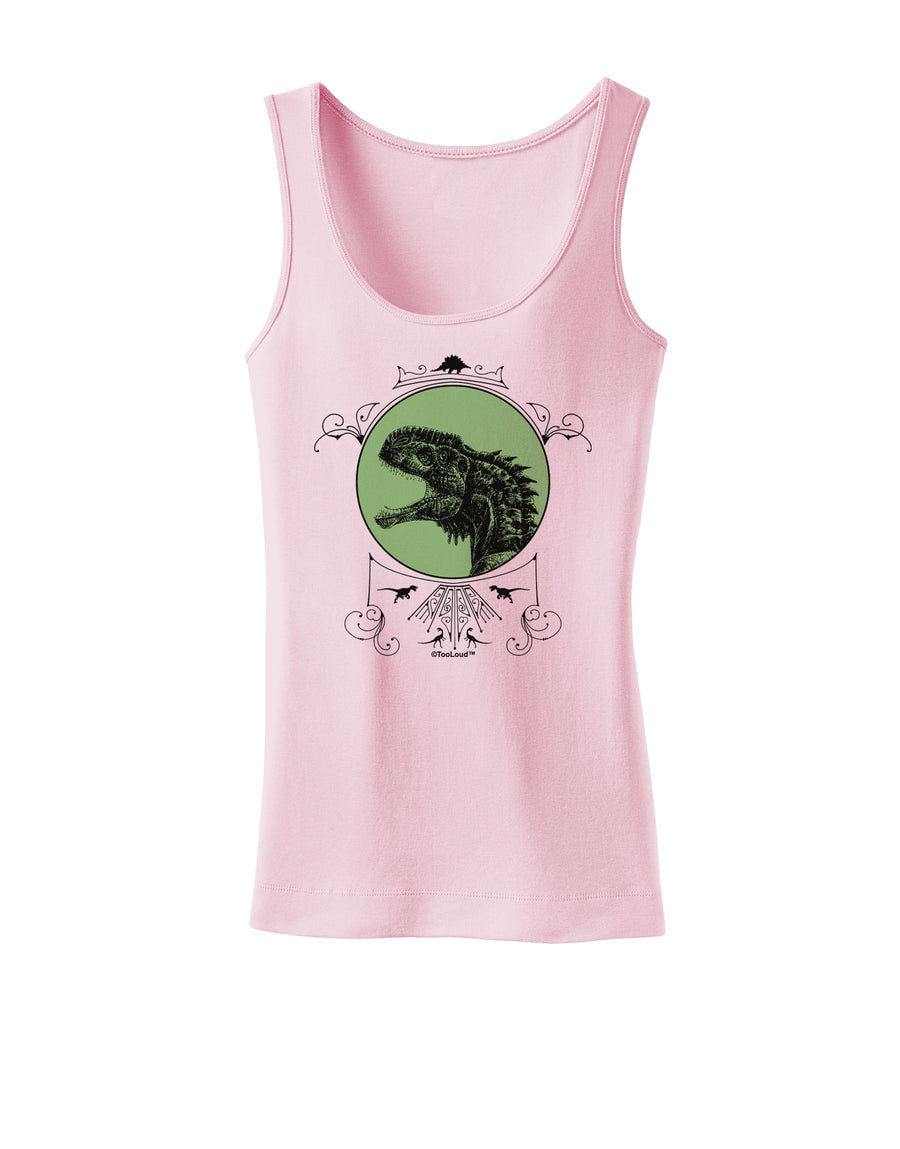 Jurassic Dinosaur Face Womens Tank Top by TooLoud-Womens Tank Tops-TooLoud-White-X-Small-Davson Sales