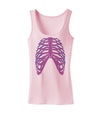 Human Purple Skeleton Bones Ribcage Womens Tank Top-Womens Tank Tops-TooLoud-SoftPink-X-Small-Davson Sales