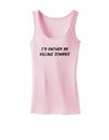 I'd Rather Be Killing Zombies Womens Tank Top-Womens Tank Tops-TooLoud-SoftPink-X-Small-Davson Sales