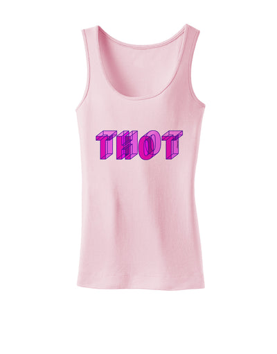 THOT Artistic Text Womens Tank Top-Womens Tank Tops-TooLoud-SoftPink-X-Small-Davson Sales