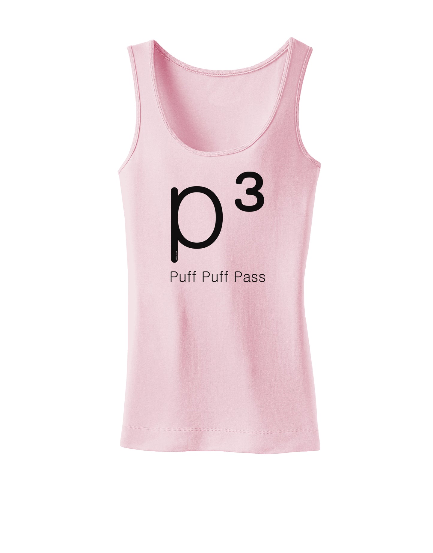 P� - Puff Puff Pass - Smoking Etiquette Womens Tank Top-Womens Tank Tops-TooLoud-SoftPink-X-Small-Davson Sales