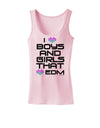 I Heart Boys and Girls That Heart EDM Womens Tank Top-Womens Tank Tops-TooLoud-SoftPink-X-Small-Davson Sales