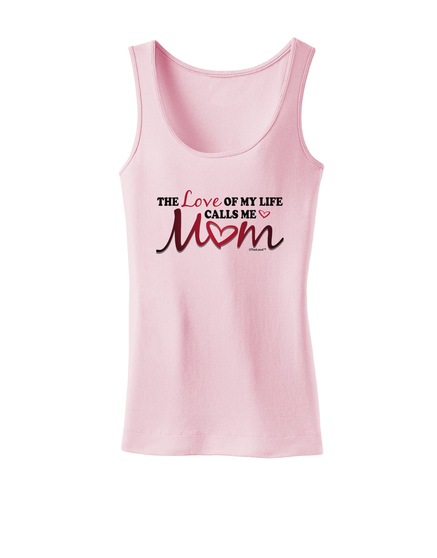 Love Of My Life - Mom Womens Petite Tank Top-TooLoud-SoftPink-X-Small-Davson Sales